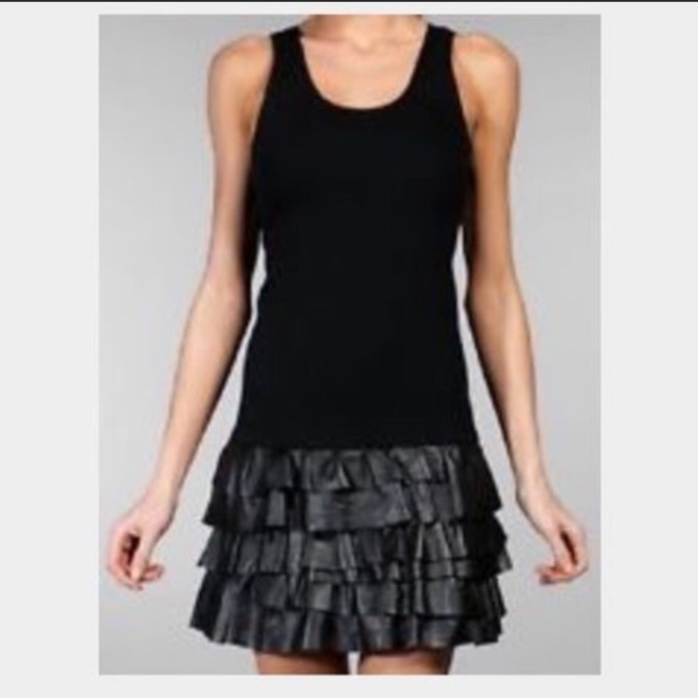 Theory leather skirt dress size 2